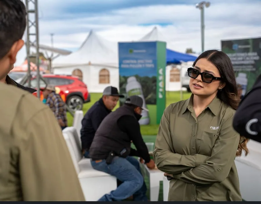 FIASA technical staff member at an agricultural expo